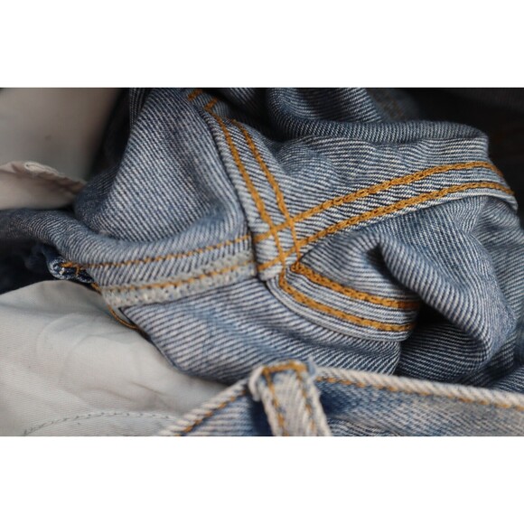 Vintage Balenciaga Denim Jeans Sz 30 Button Fly Y2K Straight Faded High Waist - Picture 7 of 16